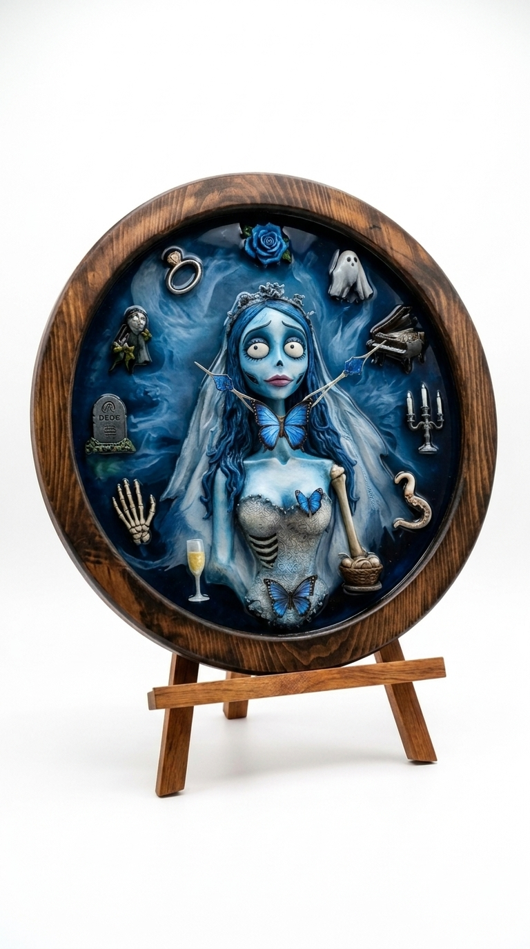 Corpse Bride Horror Clock