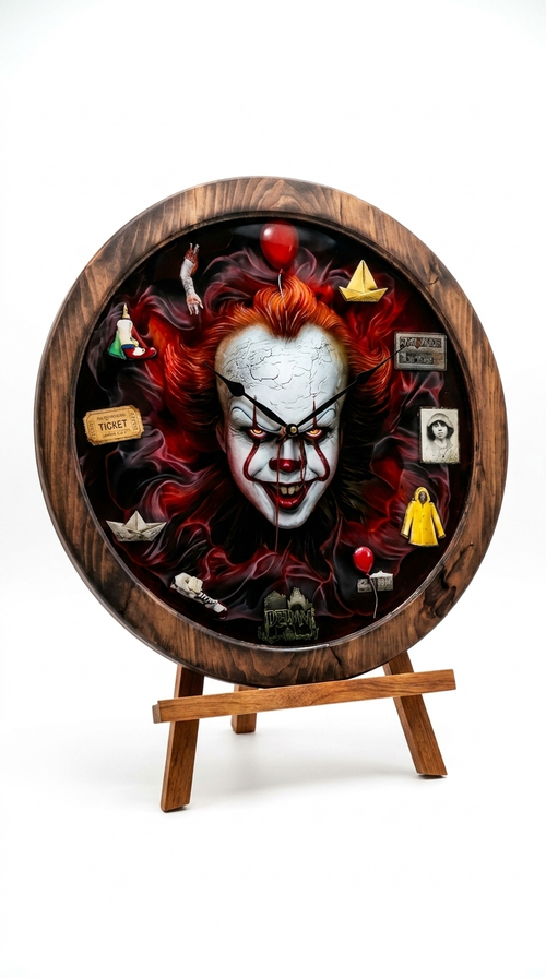 Pennywise Horror Clock