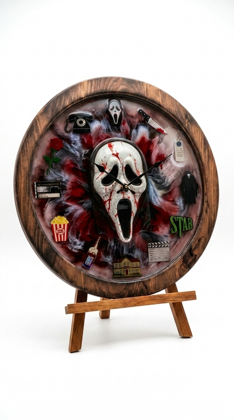 Ghostface Horror Clock