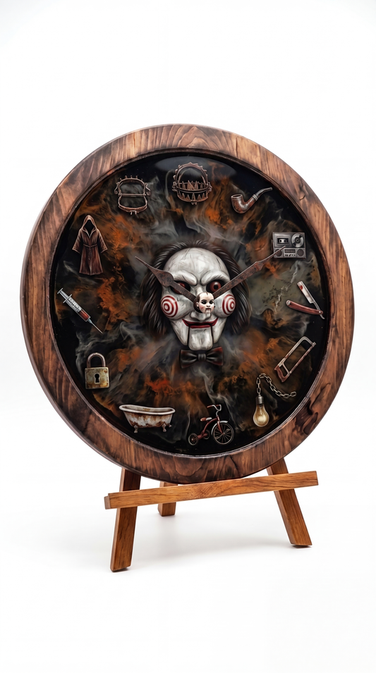 Jigsaw Horror Clock