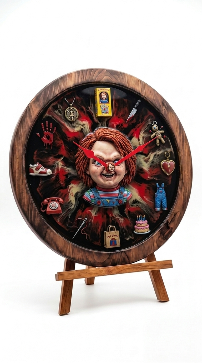 Chucky Horror Clock